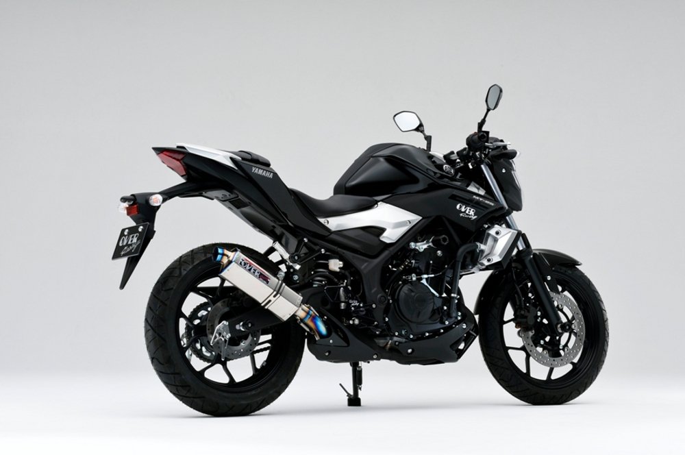 オーバーマフラーyzf-r3.yzf-25r YZF-R25 (適合型式： 8BK-RG74J / 2BK-RG43J / JBK-RG10J